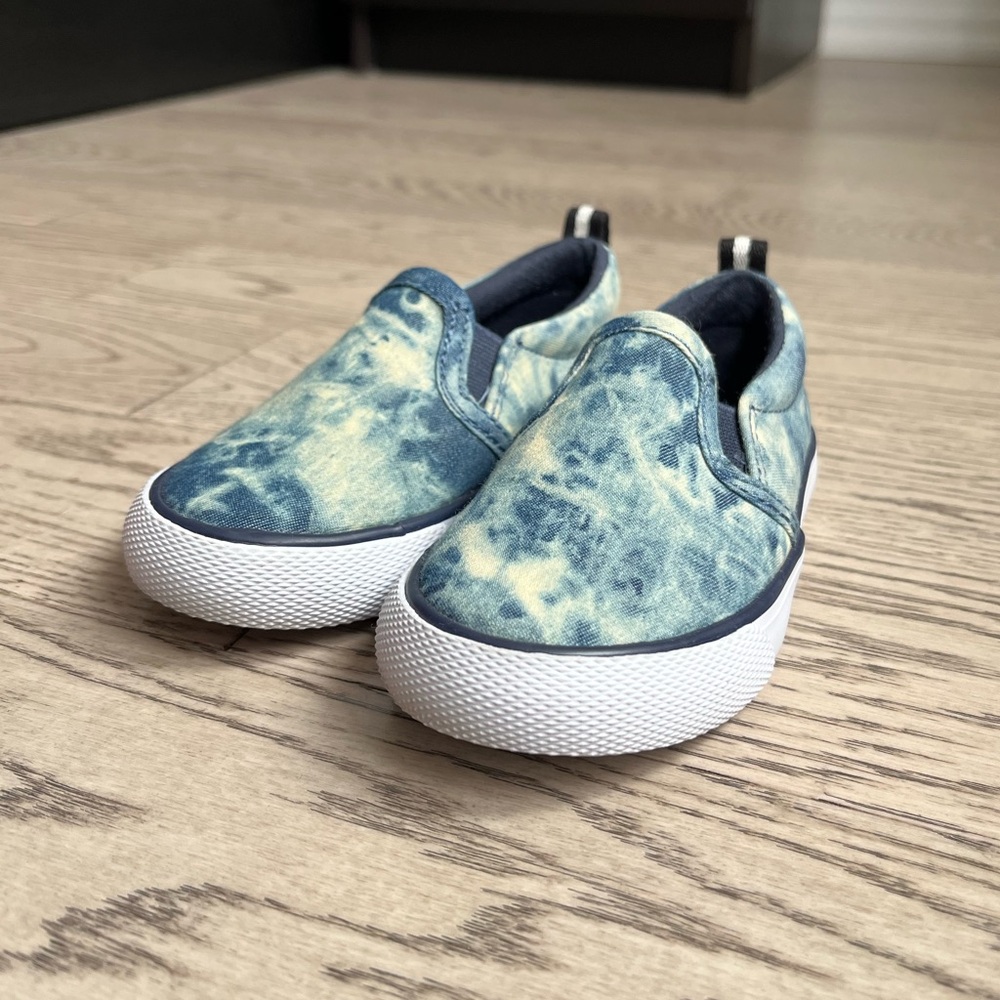 Cat & Jack Blue Tie-Dye Slip-On Kid Shoes